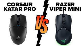 Corsair KATAR PRO Wireless vs Razer Viper Mini  Which Mouse is Better [upl. by Newkirk]