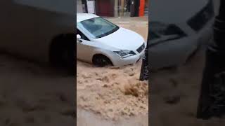 Floods in Benicarló Castellon Spain [upl. by Ralyks]