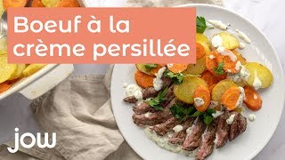 Recette de bœuf à la crème persillée [upl. by Aivekahs]