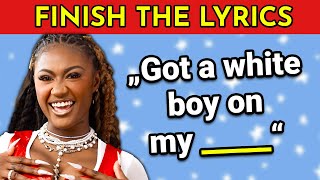 FINISH THE LYRICS  25 Most Popular Songs 2023 🎵  Music Quiz [upl. by Knowles]