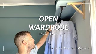 DIY Open Wardrobe  IKEA hack [upl. by Estis]