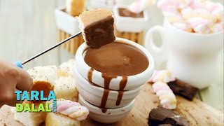 क्लासिक चॉकलेट फ़न्ड्यू Classic chocolate fondue by Tarla Dalal [upl. by Epps]