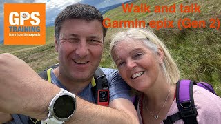 Walk and talk  with a Garmin Epix Gen2 [upl. by Annaujat861]