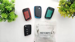 Skoda TPU Leather Key Cover Installation Guide  Protect Your Skoda Key in Style  Keycept [upl. by Esereht]