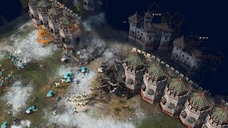 Age of Empires 4  2v2v2v2 EPIC BATTLES  Multiplayer Gameplay [upl. by Soilissav]