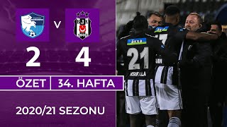 ÖZET BB Erzurumspor 24 Beşiktaş  34 Hafta  202021 [upl. by Leizahaj]