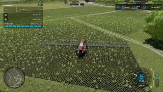 Farming Simulator 22 fertilizing field 48 map elmcreek farmingsimulator farmingsimulator [upl. by Aniez]