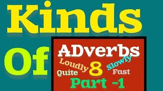 8 Kinds of Adverbs Part  1 with Activity english grammar class 7 shubiscorner9075 [upl. by Wenger]