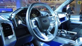 2015 Ford F150 Atlas Concept  Interior Walkaround  2013 New York Auto Show [upl. by Dion320]