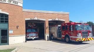 Edison Div Of Fire Engine 4 Returning to Quarters [upl. by Oinesra414]