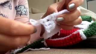 Crochet fastening off  in action [upl. by Atkins]