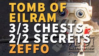 Tomb of Eilram Chests and Secrets All Locations Zeffo Star Wars Jedi Fallen Order [upl. by Oicelem]