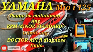 YAMAHA MIO i 125Paano ba malalaman ang RPM STANDARD MINOR [upl. by Lauder119]