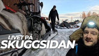 Snöskoterskruvning snöstorm finväder matlagning vinterliv Motortorpande pågår [upl. by Lleynad]