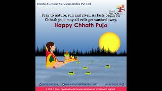 Raahi Auction Happy Chath Puja ahmedabadproperty realestate raahi bankproperty raahiauction [upl. by Arammat]