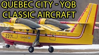 The Very BEST of Quebec City YQB Plane Spotting Classic CL215 B732 C130 and much more [upl. by Riatsala]