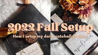 How I set up my Daily Catchall Planner for FallPlanner Flip throughPlan Her Way to Fit [upl. by Neveda526]