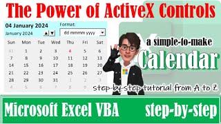 Fully dynamic Excel calendar control  A date picker excel tips [upl. by Sidnac]