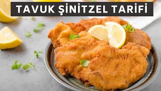 TAVUK ŞİNİTZEL TARİFİ DIŞI ÇITIR İÇİ YUMUŞACIK  Tavuk Şinitzel Nasıl Yapılır [upl. by Pepi]