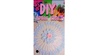 DIY plastic spoon craft idea  cool craft idea  plastic spoon Flower craft idea🌷 [upl. by Kati]