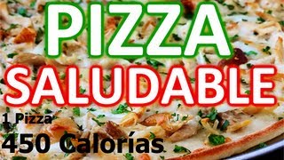 Receta de Pizza  1 pizza solo 450 Calorías [upl. by Alten]