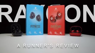 Raycon Everyday Earbuds and Raycon Fitness Earbuds  A Runners Review [upl. by Syst]