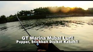 Spot Mancing GT Pinggiran Semarang Ultralight Casting Pantai Marina Semarang [upl. by Yllrebmik]