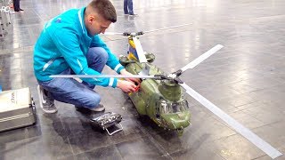 SUPER BIG RC HELI BICOPTER CHINOOK I 2 PLACE ON TV I BoeingVertol CH47 I INTERMODELLBAU I [upl. by Tloc772]