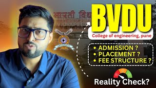 Bharati Vidyapeeth Pune COE Reality check ✅ in just 90 second Fee🫣 Admission 💥 Placement [upl. by Noirrad]