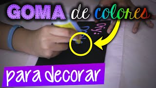 GOMA de COLORES para DECORAR con espuma de afeitar [upl. by Nofets]