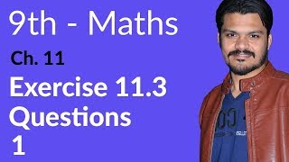 9th Class Math Ch 11 lec 1 Exercise 113 Question no 1 Matric Part 1 Math [upl. by Ullyot410]