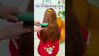 It only takes one second to turn curly hair into straight hair！Hair straightening combeasytouse [upl. by Tahp]