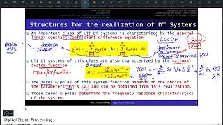 chapter1FIR Realization  DSP [upl. by Akilaz]