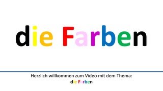 Die Farben auf DeutschColors in German [upl. by Aitnyc]