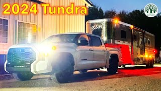 Tundra pulling 3 horse gooseneck trailer 1100 miles [upl. by Aihsined]