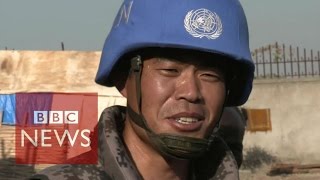 On patrol with China’s first UN peacekeepers  BBC News [upl. by Claiborne]