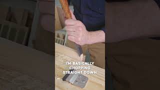 Chisel with the Bevel Up diy woodworking woodworkingtips [upl. by Levon]