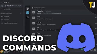 Discord Commands  A Complete List amp Guide [upl. by Lazor592]