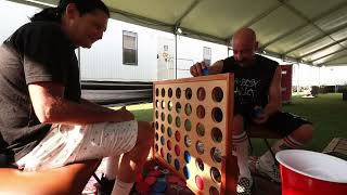 N8NOFACE amp Corey Feldman Playing Connect 4 backstage at Limp Bizkit’s Loserville tour Somerset WI [upl. by Leamse976]