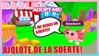 SI TOCAS A ESTE AJOLOTE DE LA SUERTE OBTIENES LA NUEVA MASCOTA GRATIS en ADOPT ME 😨👀 [upl. by Lladnew35]