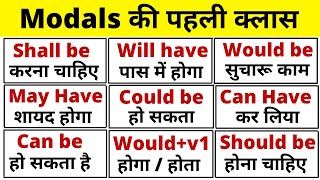 Modal verb  Modals  Modals in English Grammar  Modal verbs in English Grammar lesson part 4 [upl. by Ettevy]