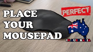 How to place a mousepad on your desk in Australia [upl. by Hubert]