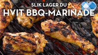 Slik lager du White BBQ sauce  kylling med hvit grillmarinade  TINE Kjøkken [upl. by Brantley]