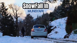 Munsyari In Snowfall  Munsiyari In Winter  Best Snow Destination In India [upl. by Simpson953]