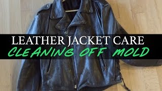 Leather Jacket Care Cleaning Off Mold [upl. by Swee]