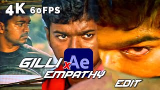 Ghilli ❌ Empathy Edit  4K 60FPS  4k edit vijay 20Yearsofgilli empathy [upl. by Harihs]