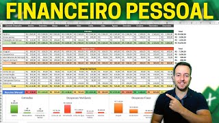 Planilha Controle Financeiro Pessoal Excel  Download Grátis  Como Fazer com Dashboard [upl. by Ardnaxila]