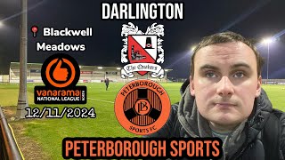 Quakers break Turbines resistance in added time  Darlington v Peterborough Sports 12112024 [upl. by Amilas]