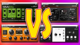 Valhalla DELAY Vs Echoboy vs Hdelay VS Dubstation 2  Plugin differences shootout [upl. by Deibel]