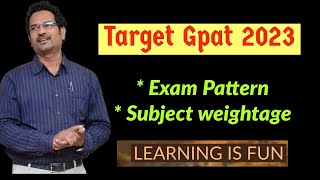 GPAT exam Pattern  Subject weightage [upl. by Libre764]